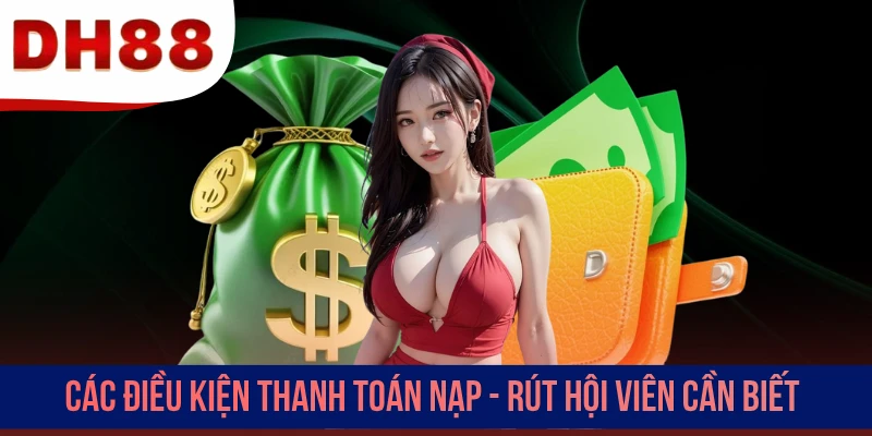 Các điều kiện thanh toán nạp - rút hội viên cần biếtCác điều kiện thanh toán nạp - rút hội viên cần biết